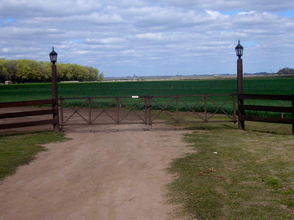 Ingresando a la cabaña
